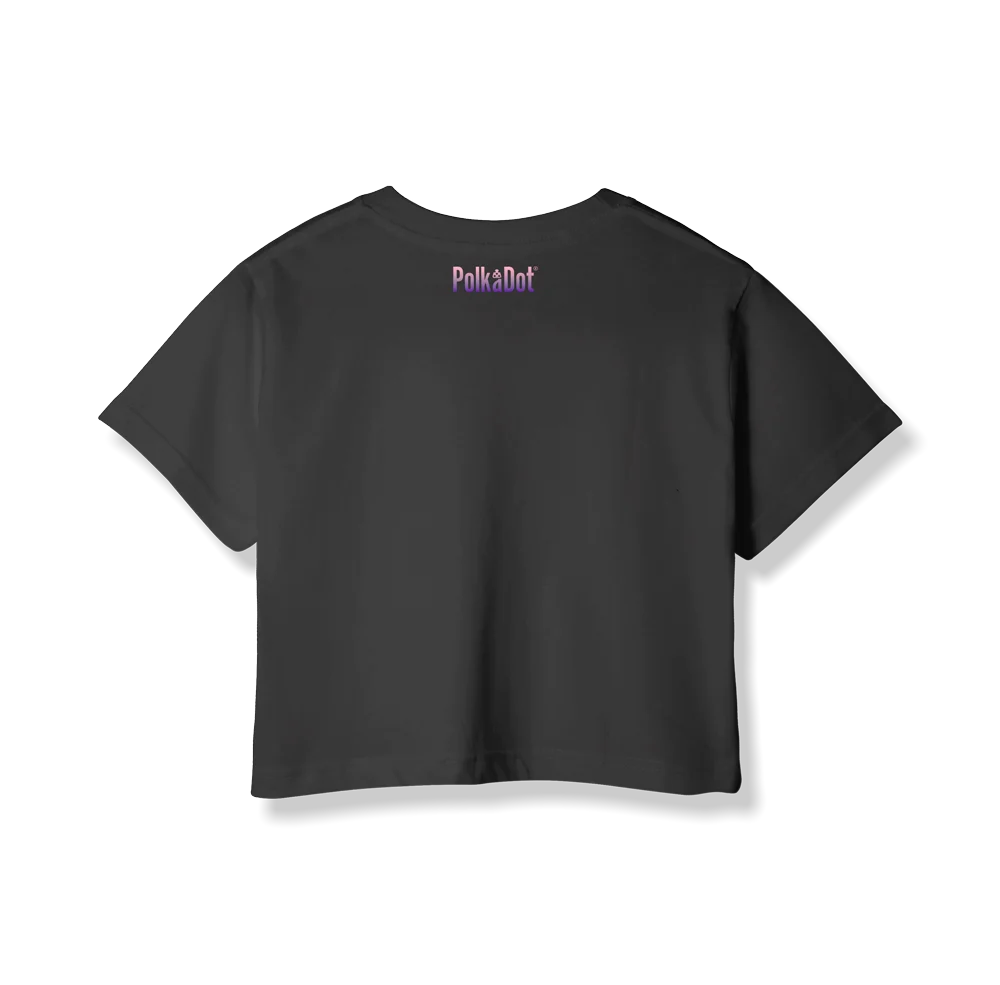 Embroidered PolkaDot Crop Top - Image 4